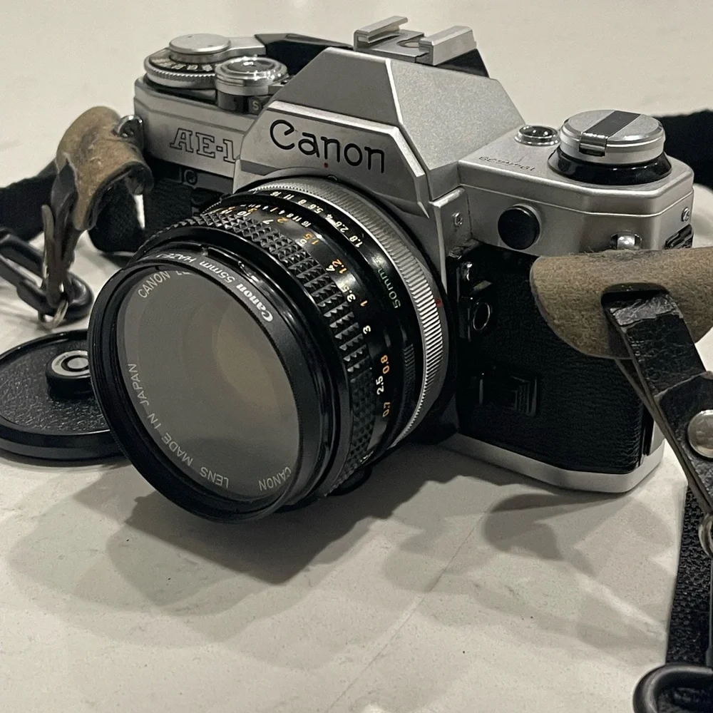 Canon AE-1 Program Black / Lens FD 50mm f/1.4 Excellent+5 SLR From Japan